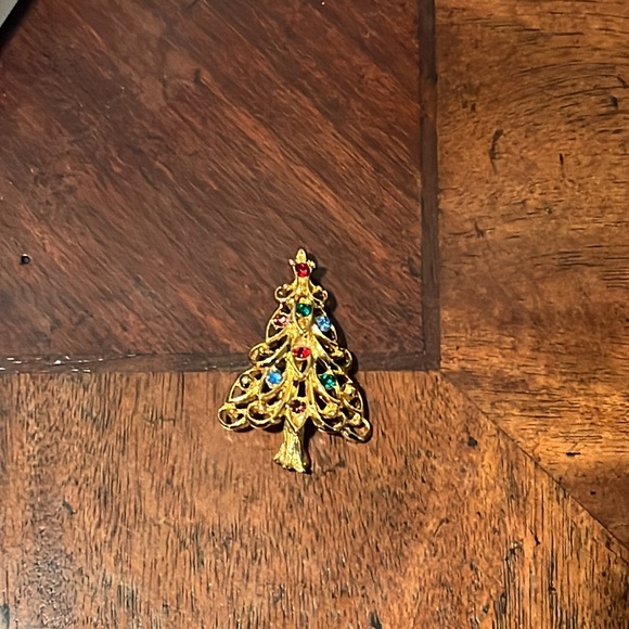 Vintage Eisenberg Ice Christmas Tree Pin Brooch - Picture 5 of 9